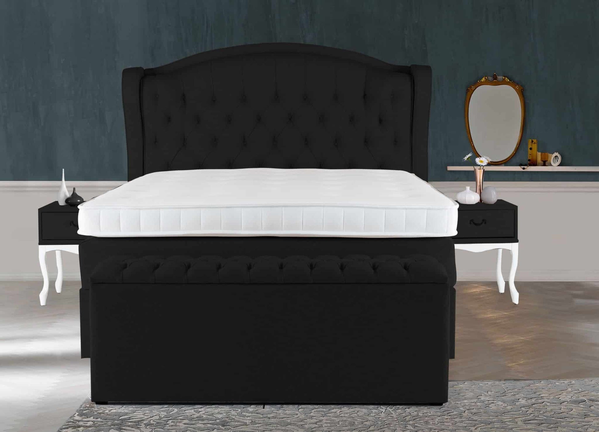 Camilla med sengegavl
