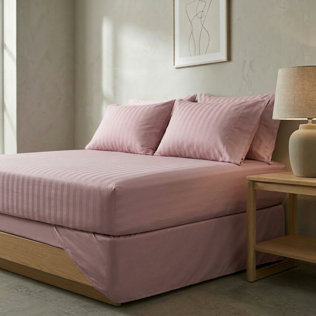 Faconlagen rosa stripe