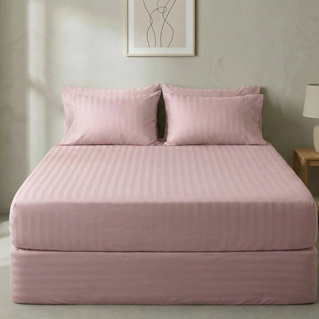 Kuvertlagen rosa stripe