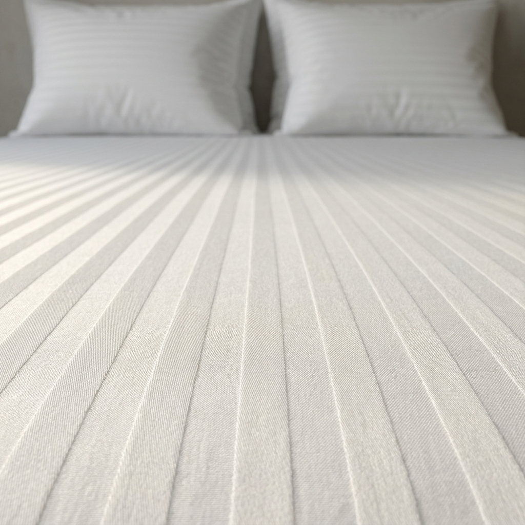 Faconlagen hvid stripe