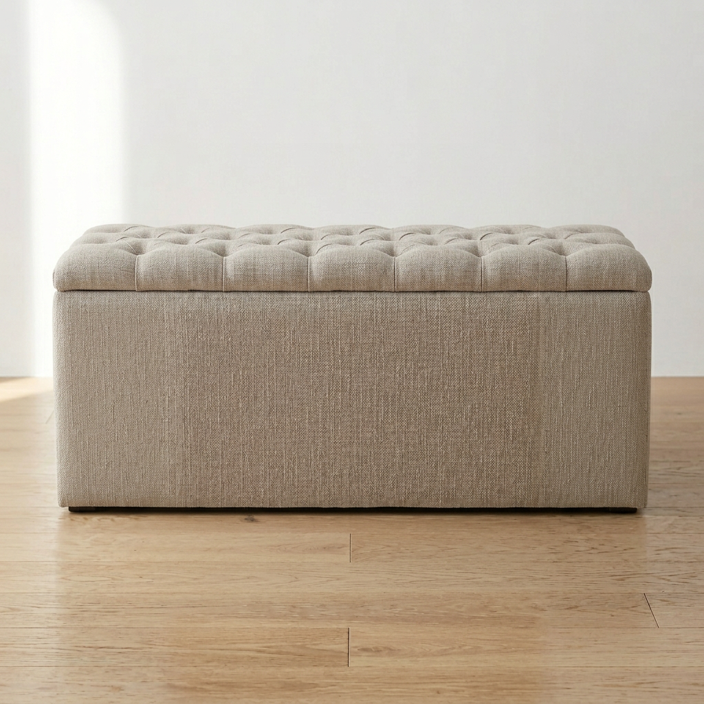 Simpel Chesterfield sengekiste med opbevaring